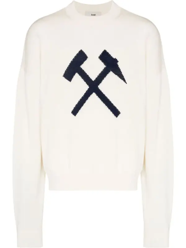 GmbH Walter Intarsia Cotton Sweater $685