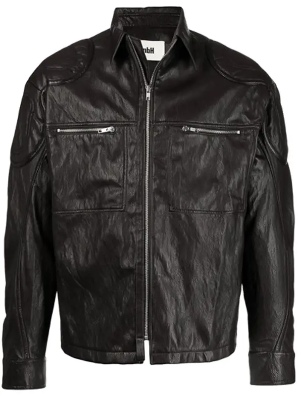 GmbH Black Faux Leather Jacket $705