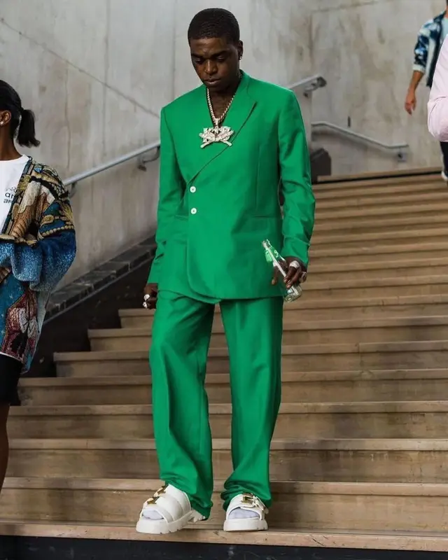Kodak Black outfit in Pieces Uniques and Bottega Veneta, 2022
