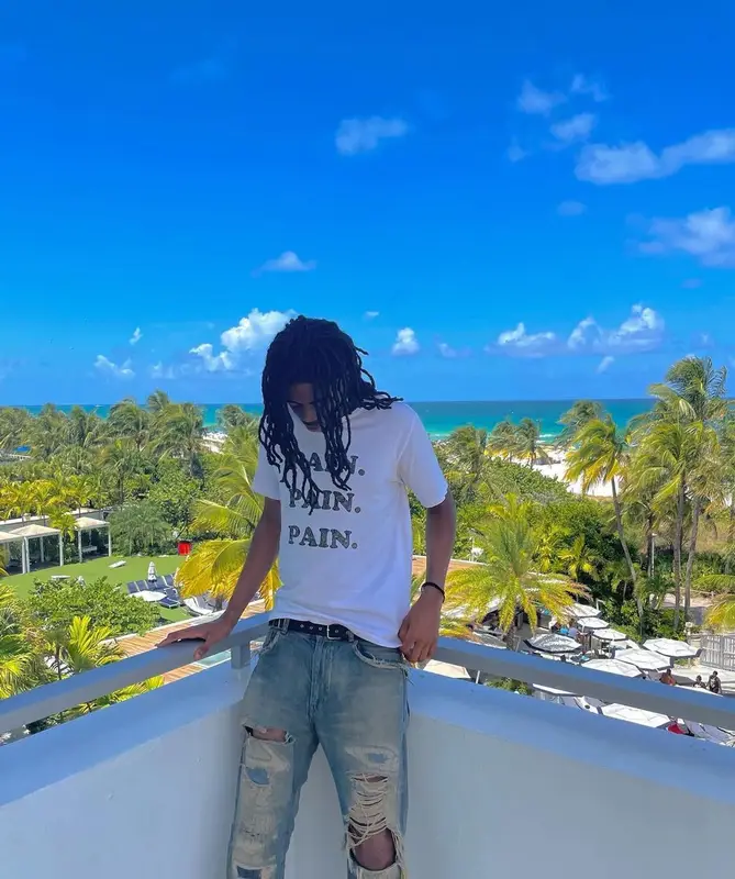 Sid Shyne outfit in Number (N)ine, Undercover, and Rick Owens, 2022