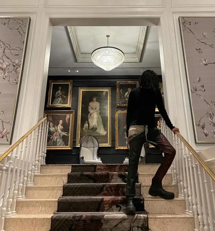 Sid Shyne outfit in Rick Owens and Bottega Veneta, 2021
