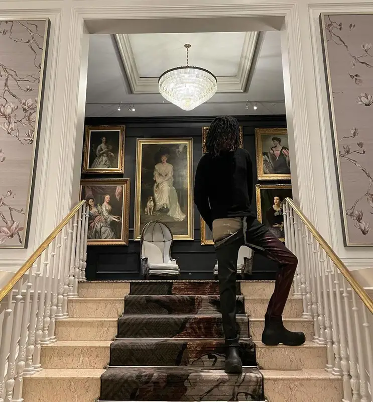 Sid Shyne outfit in Rick Owens and Bottega Veneta, 2021