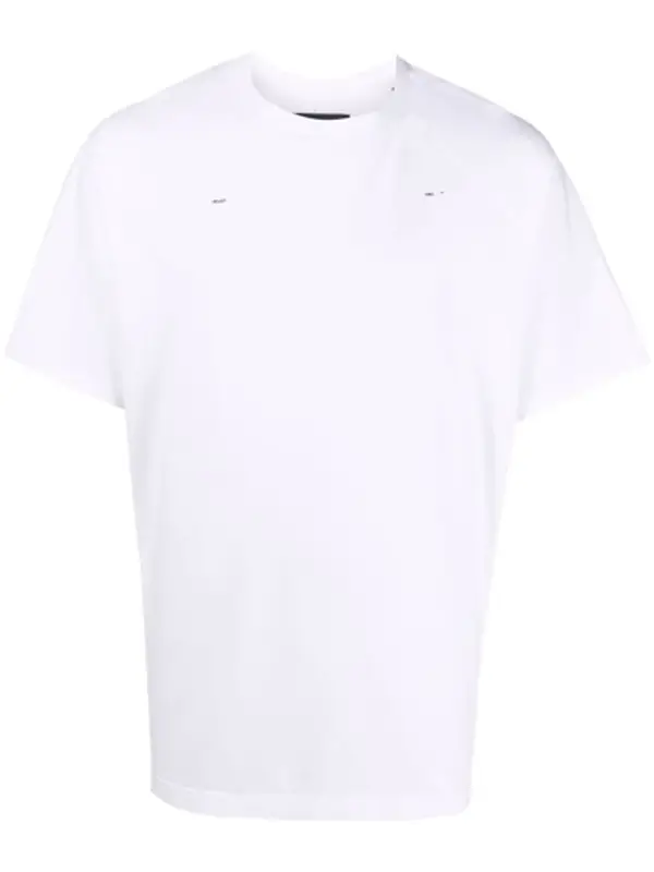 Heliot Emil White Raglan Logo T-Shirt $150