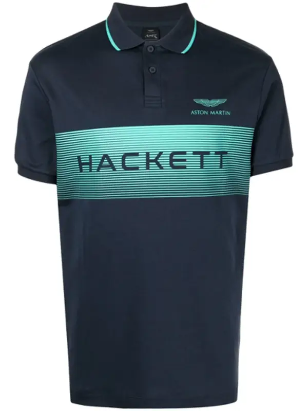 Hackett London Logo Print Polo Shirt $204