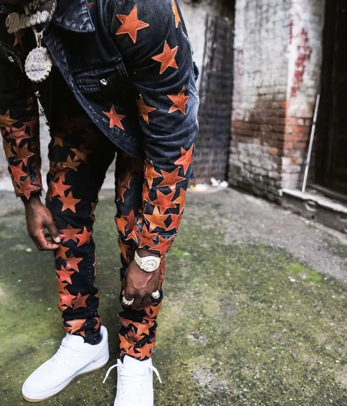 Flipp Dinero outfit in Amiri, Nike, and Chemist, 2022