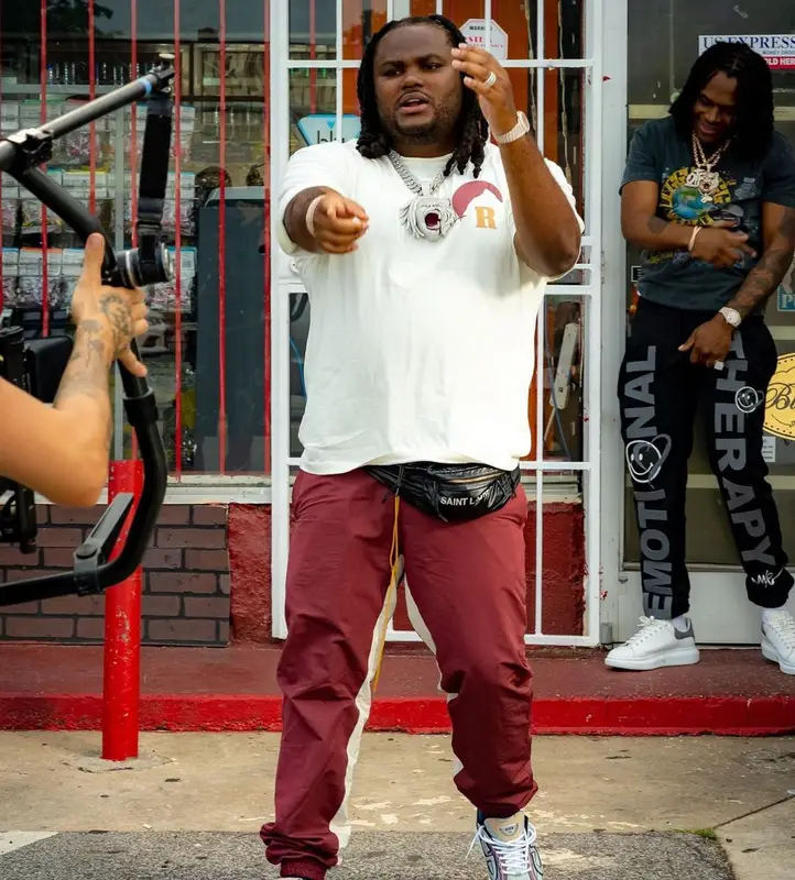 Tee Grizzley outfit in Rhude and Dior, 2022