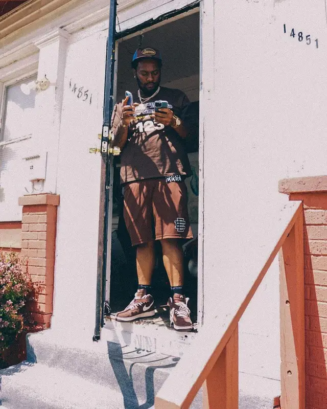 Peezy outfit in Eric Emanuel, Supreme, and Hanes, 2022