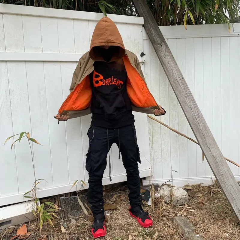 Swoosh God outfit in Barriers, Greg Lauren, and Nike, 2019