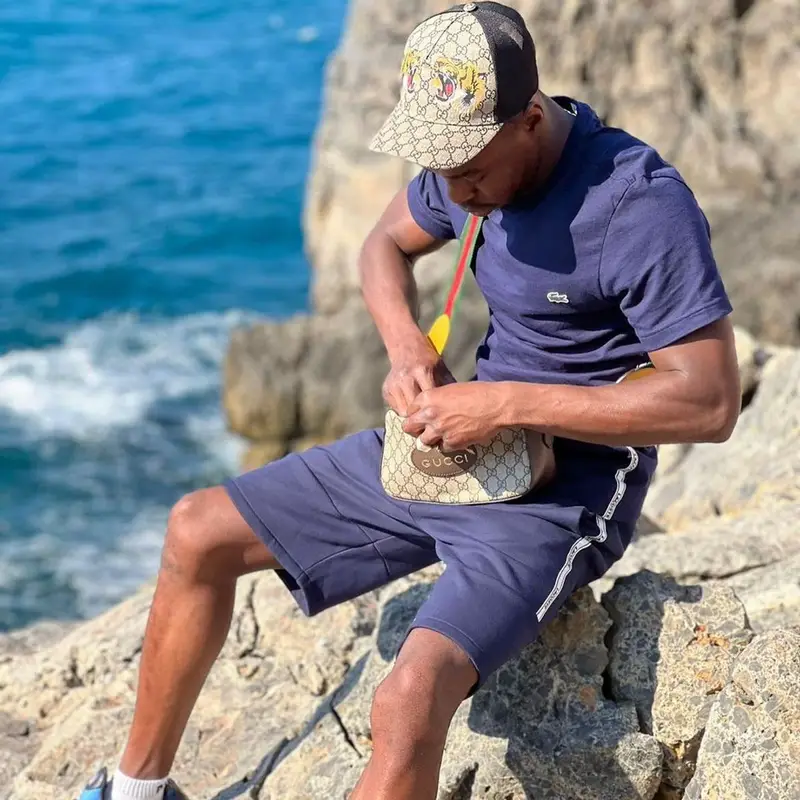Fresh laDouille outfit in Lacoste, Nike, and Gucci, 2022