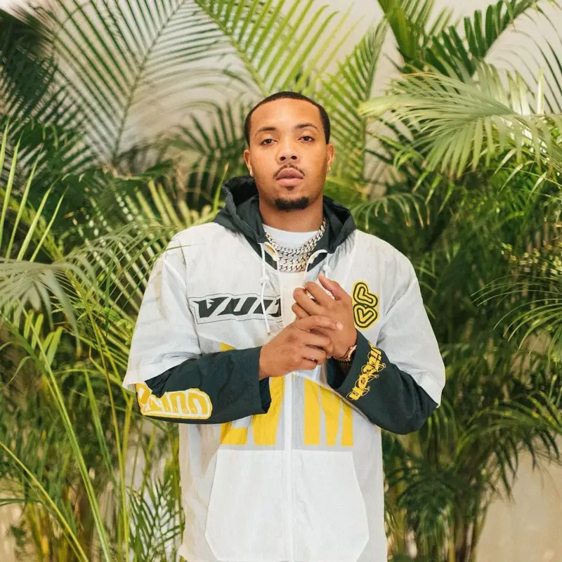 G Herbo outfit in Louis Vuitton, Amiri, and Nike, 2022