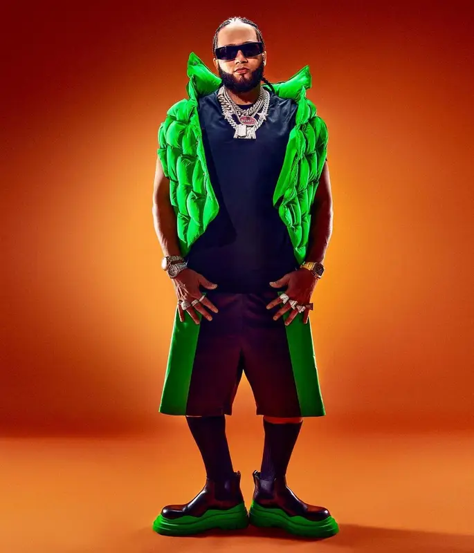El Alfa El Jefe outfit in Bottega Veneta, 2022