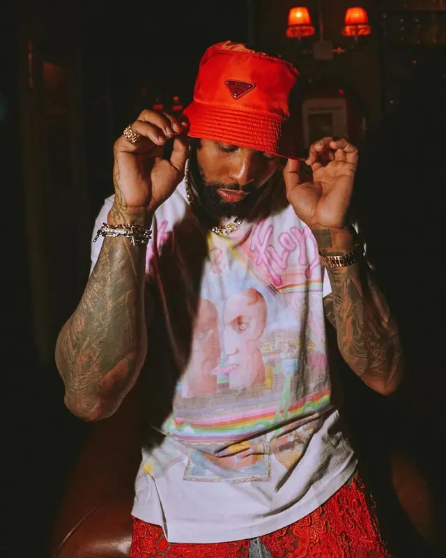 Odell Beckham Jr outfit in Earthling VIP, Nike, and Prada, 2022