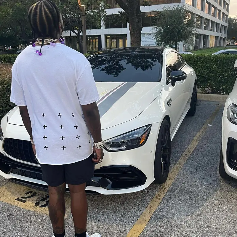 Sauce Walka outfit in Ksubi, Supreme, and Prada, 2022