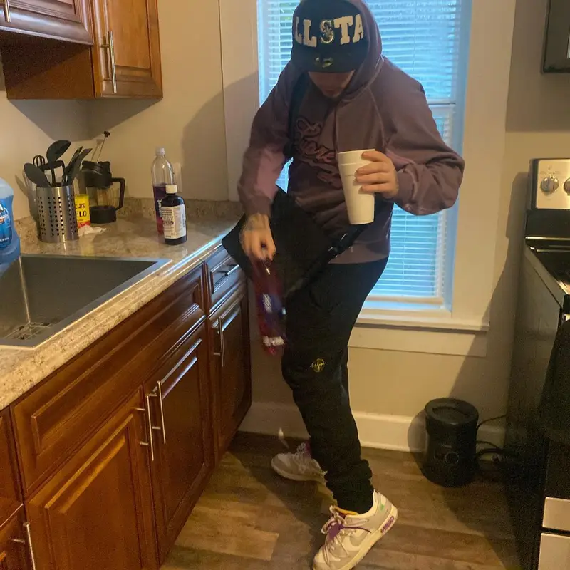 YP4AM outfit in Stone Island, Nike, and Louis Vuitton, 2021