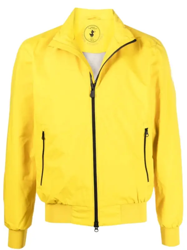 Save The Duck Finlay Yellow Bomber Jacket $173