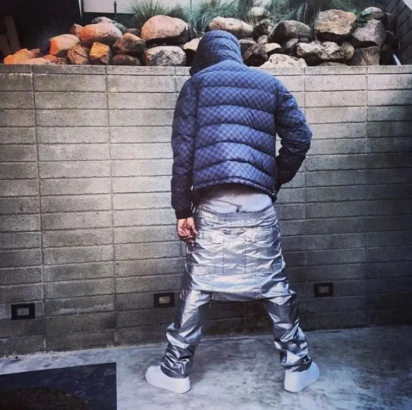 Chief Keef outfit in Louis Vuitton, Hanes, and Rick Owens, 2013