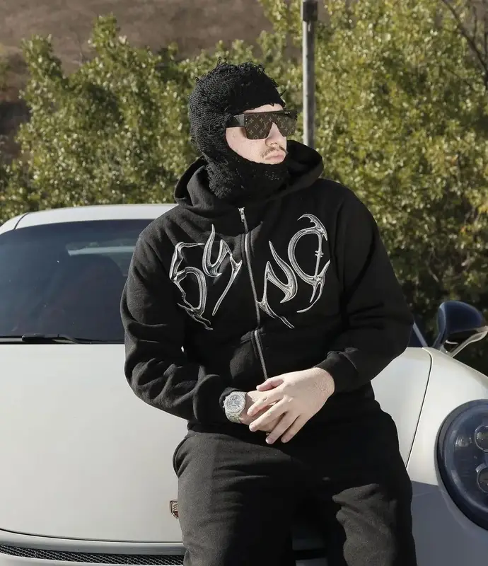 Yeat outfit in Rick Owens, Louis Vuitton, and Greedy Unit, 2022