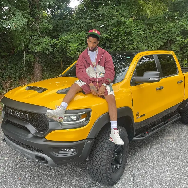 Key Glock outfit in Jordan and Rhude, 2022