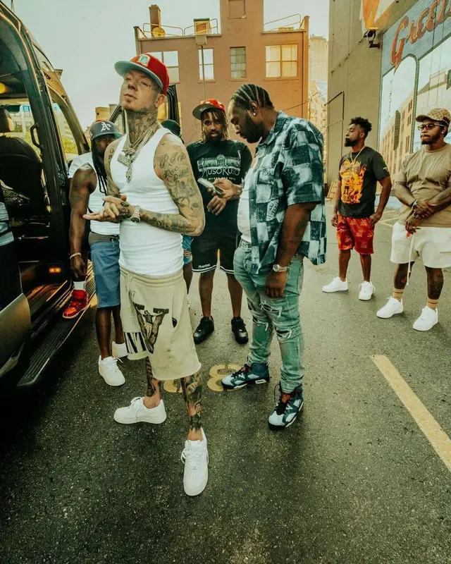 Millyz outfit in Saint Michael, Nike, and New Era, 2022