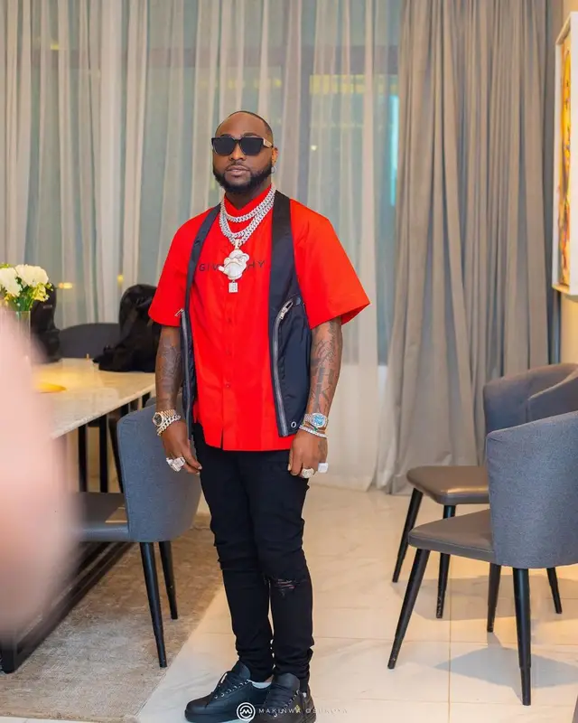 Davido outfit in Rick Owens, Givenchy, and Louis Vuitton, 2022