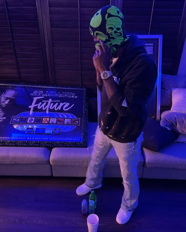 Lil Double 0 outfit in Lanvin, Nike, and Gallery Dept., 2022