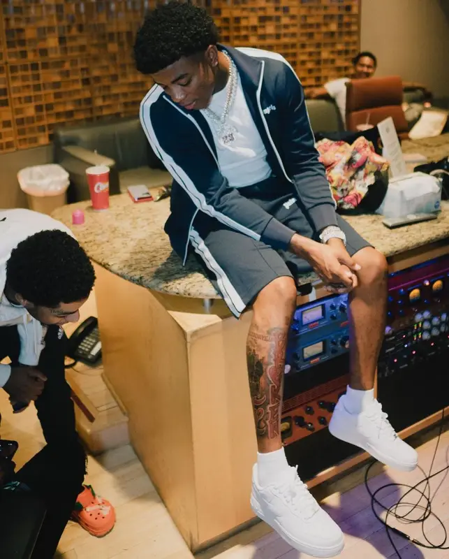 Yungeen Ace outfit in Palm Angels and Nike, 2022