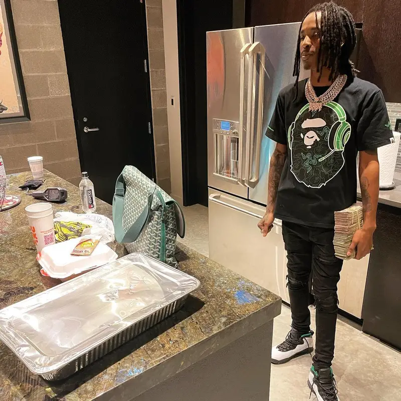 Baby Smoove outfit in Bape, Amiri, and Jordan, 2022