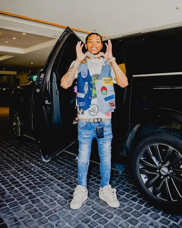 Lil Migo outfit in Gallery Dept., Lanvin, and Dior, 2022