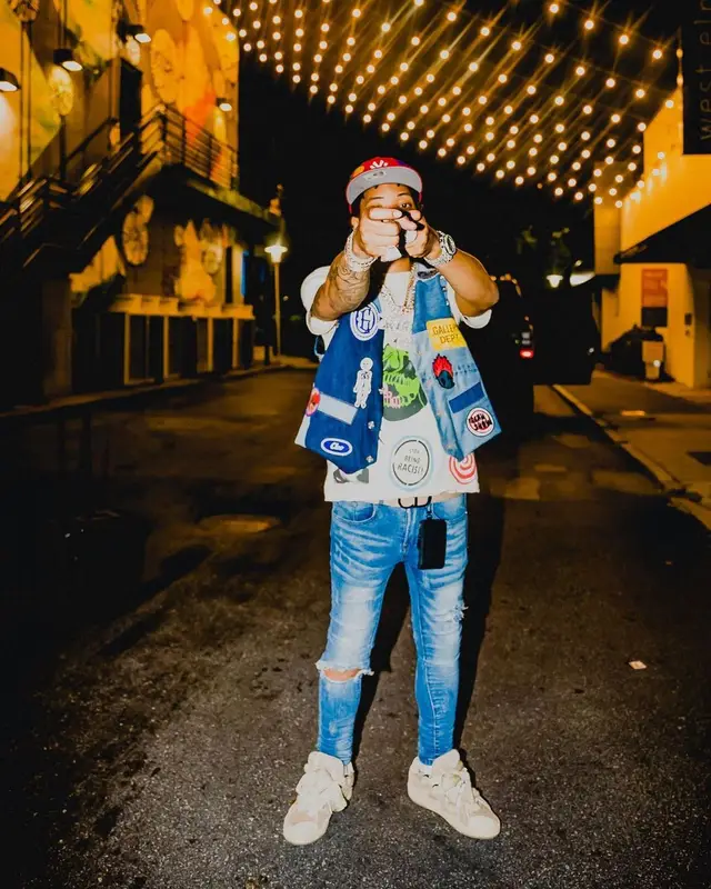 Lil Migo outfit in Gallery Dept., Lanvin, and Dior, 2022