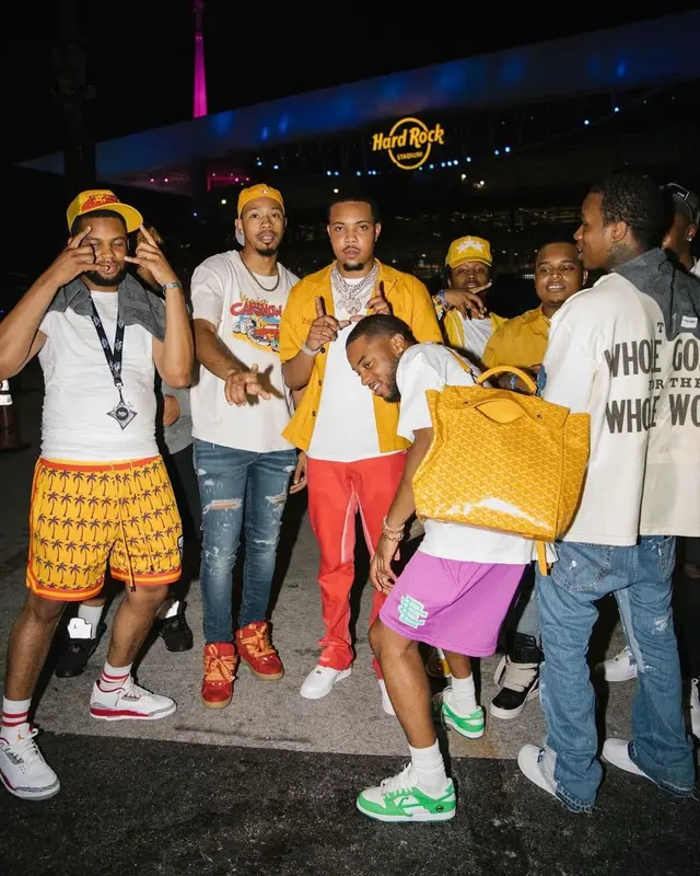 G Herbo outfit in Gallery Dept. and Nike, 2022