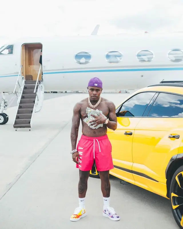 DaBaby outfit in Kith, Amiri, and Nike, 2022