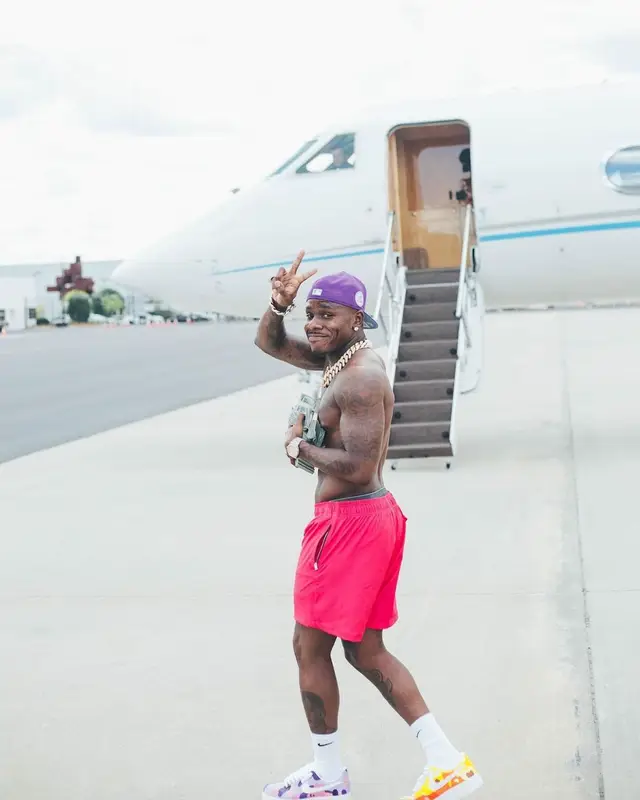 DaBaby outfit in Kith, Amiri, and Nike, 2022