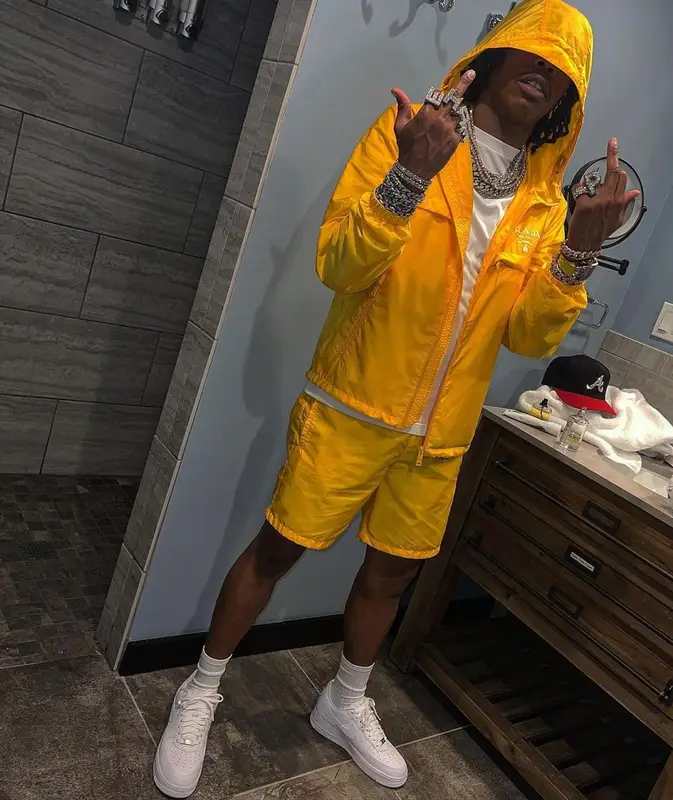 Lil Baby outfit in Prada and Nike, 2022
