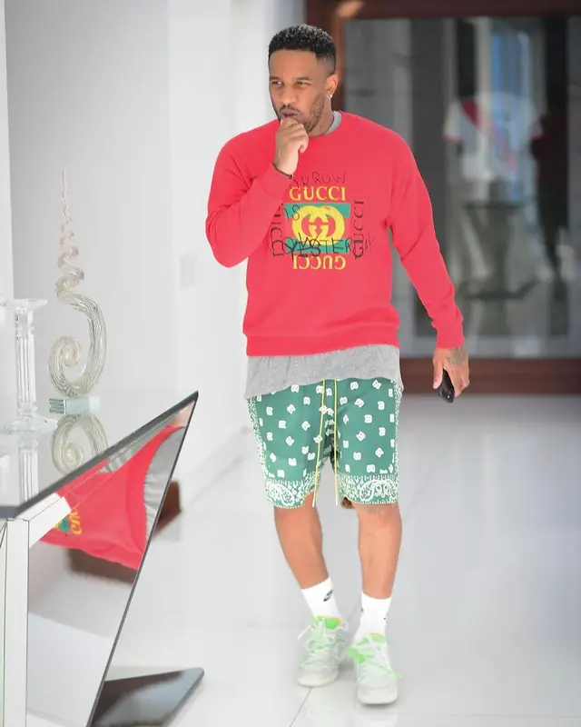 Jefferson Farfan outfit in Gucci, Rhude, and Nike, 2022
