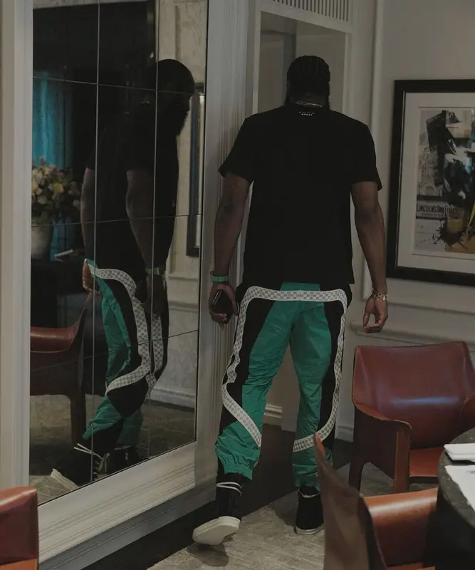 James Harden outfit in Sacai, Louis Vuitton, and Rick Owens, 2022