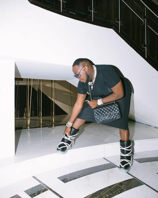 Saucy Santana outfit in Balenciaga, Chanel, and Rick Owens, 2022