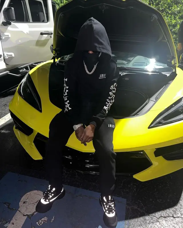 Lil 50 outfit in Amiri and Dior, 2022
