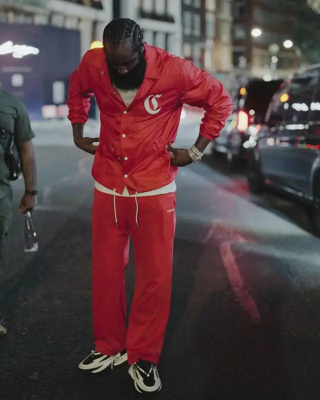James Harden outfit in Celine and Balmain, 2022