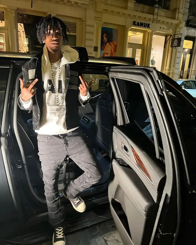 Onlybino outfit in Valabasas and Rick Owens, 2022