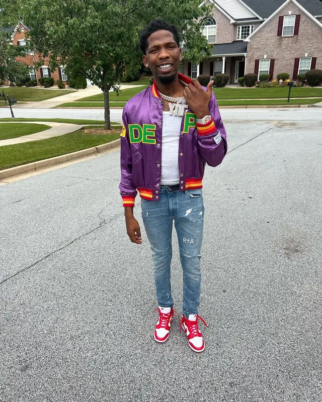 BlocBoy JB outfit in Gallery Dept., Rta, and Nike, 2022