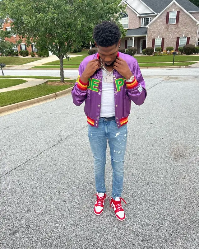 BlocBoy JB outfit in Gallery Dept., Rta, and Nike, 2022