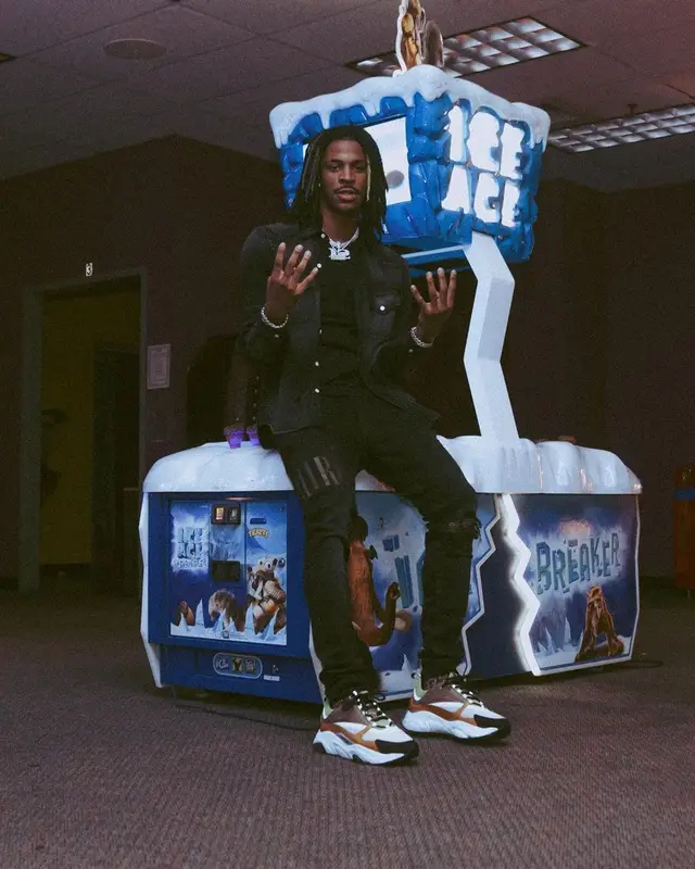 Ja Morant outfit in Amiri and Dior, 2022