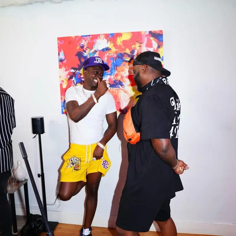 Bobby Shmurda outfit in Warren Lotas, Nike, and Eric Emanuel, 2022