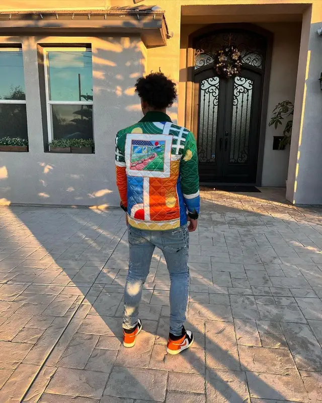 Luh Kel outfit in Casablanca, Amiri, and Jordan, 2022