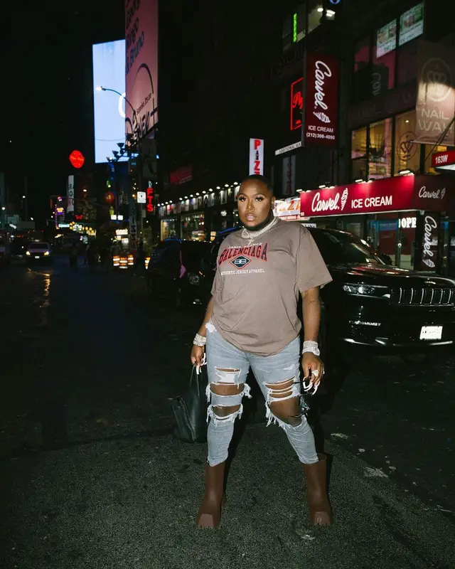 Saucy Santana outfit in Balenciaga, Hermes, and Louis Vuitton, 2022
