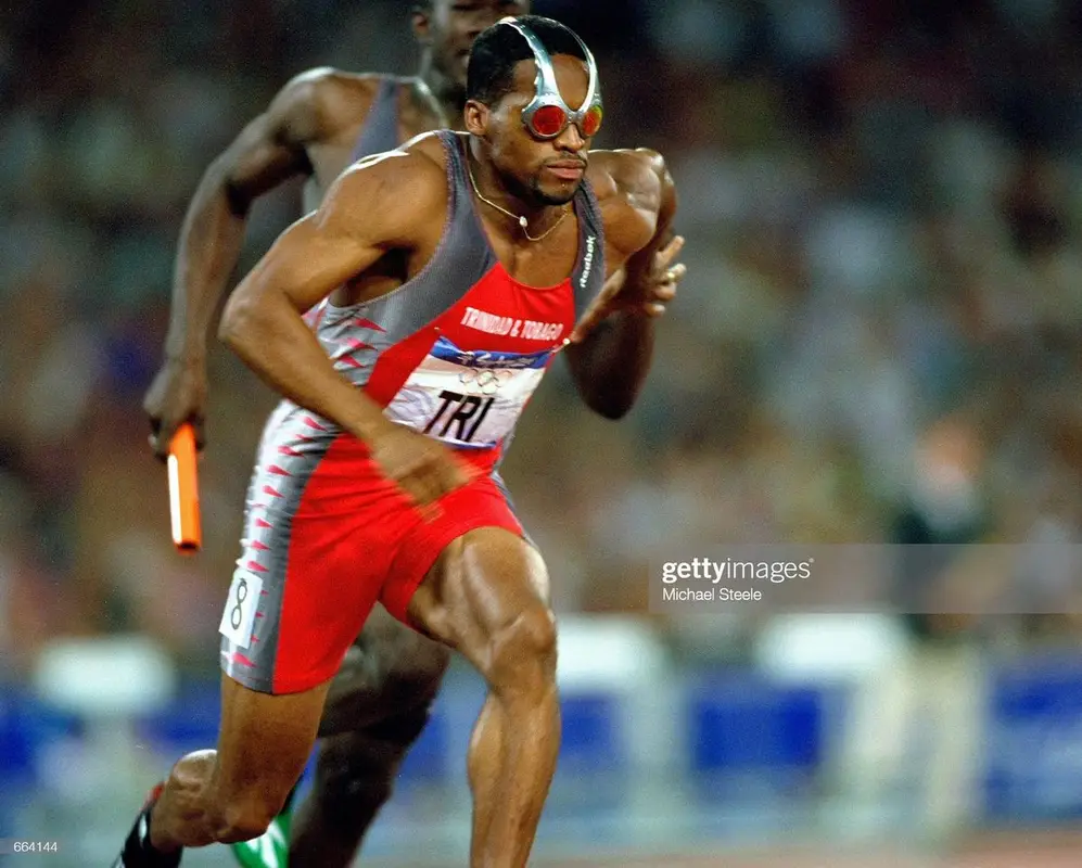 Ato Boldon outfit in Oakley, 2000