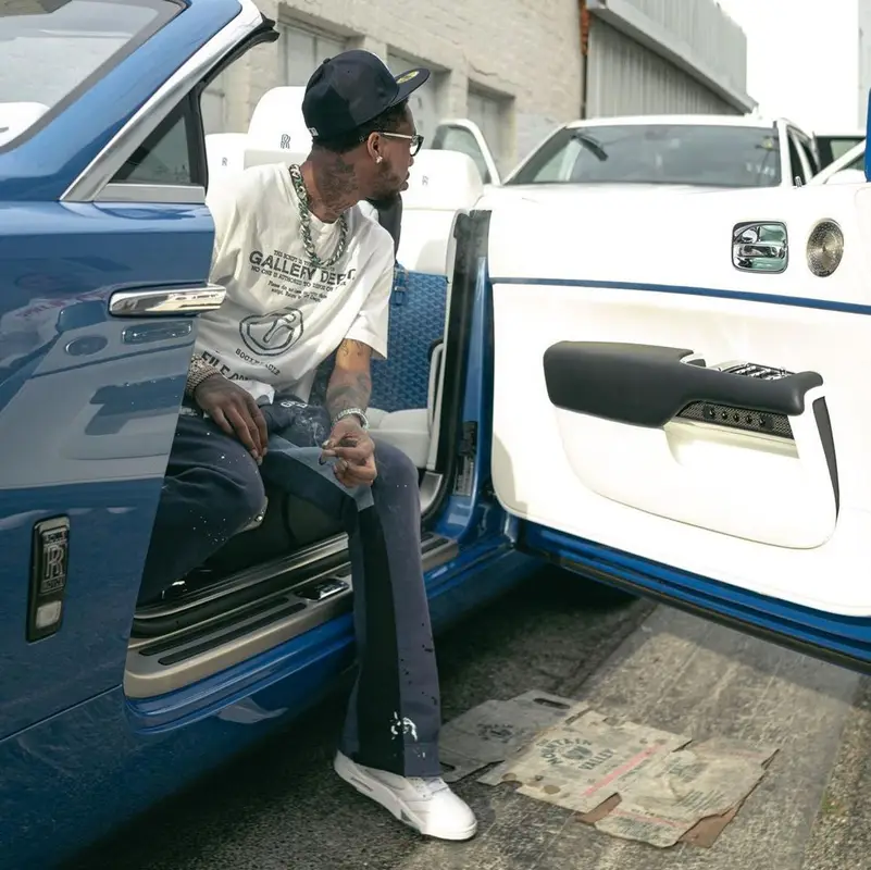 Key Glock outfit in Gallery Dept. and Jordan, 2022