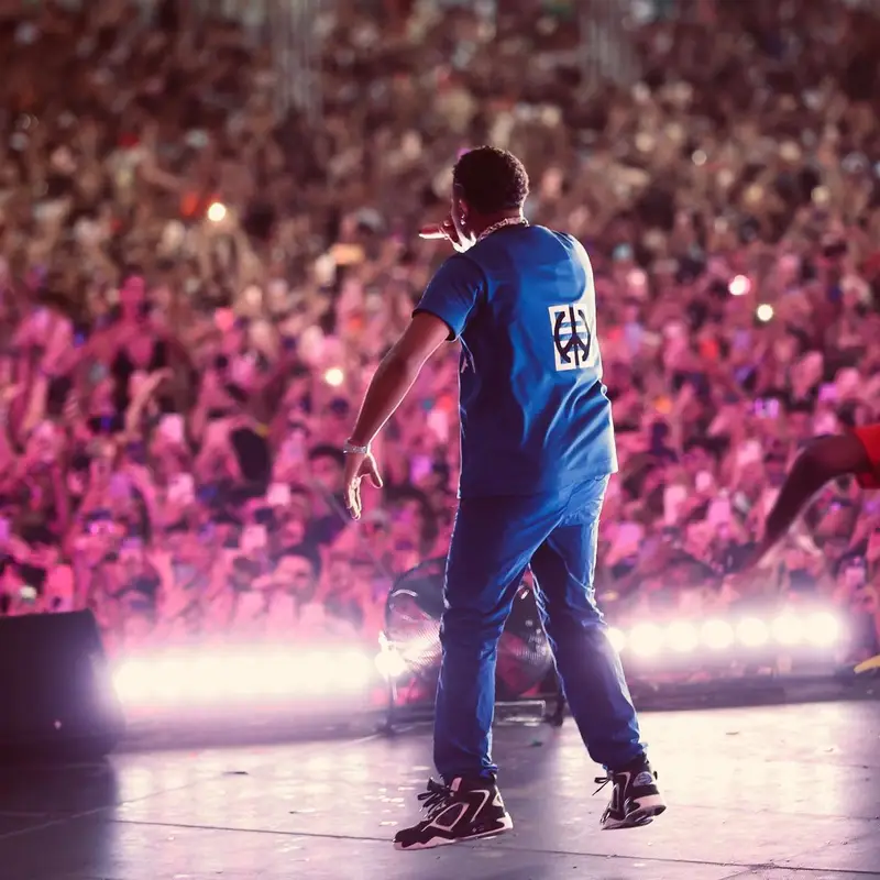 Myke Towers outfit in Givenchy and Louis Vuitton, 2022