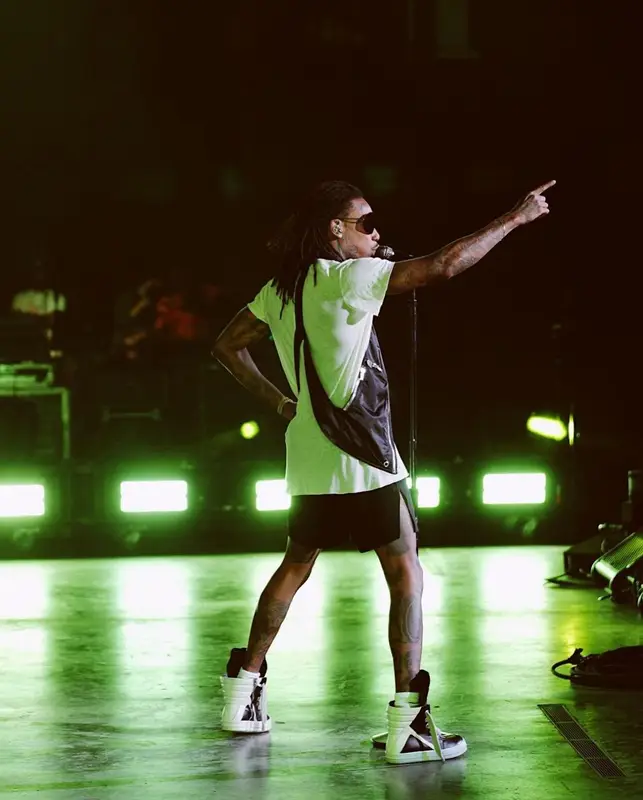 Wiz Khalifa outfit in Rick Owens, 2022