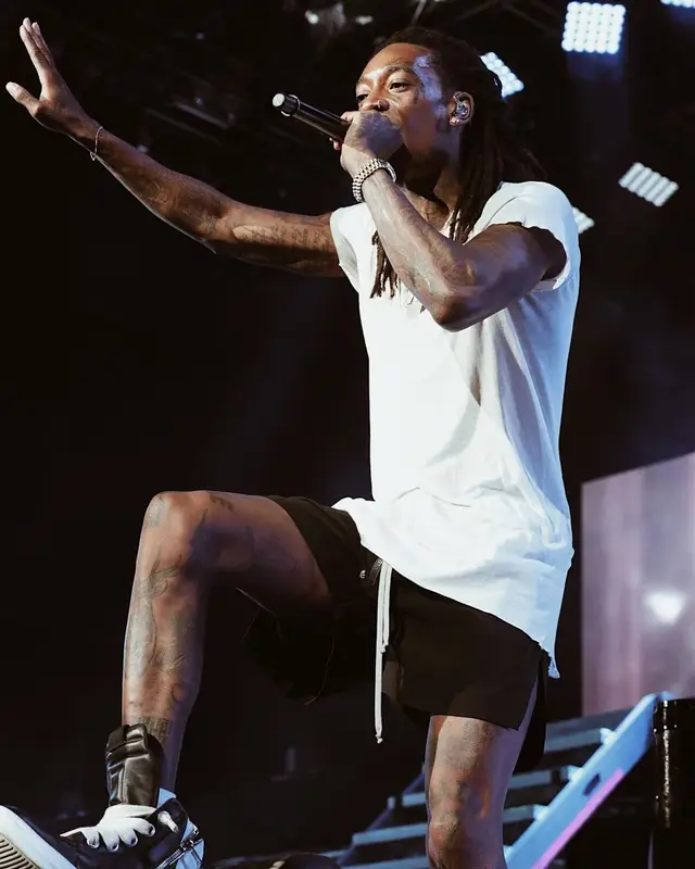 Wiz Khalifa outfit in Rick Owens, 2022